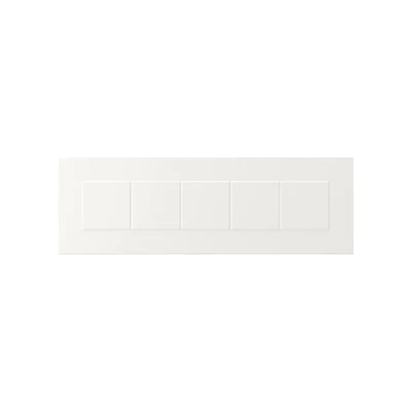 STENSUND drawer front, white, 59.7x19.7 cm