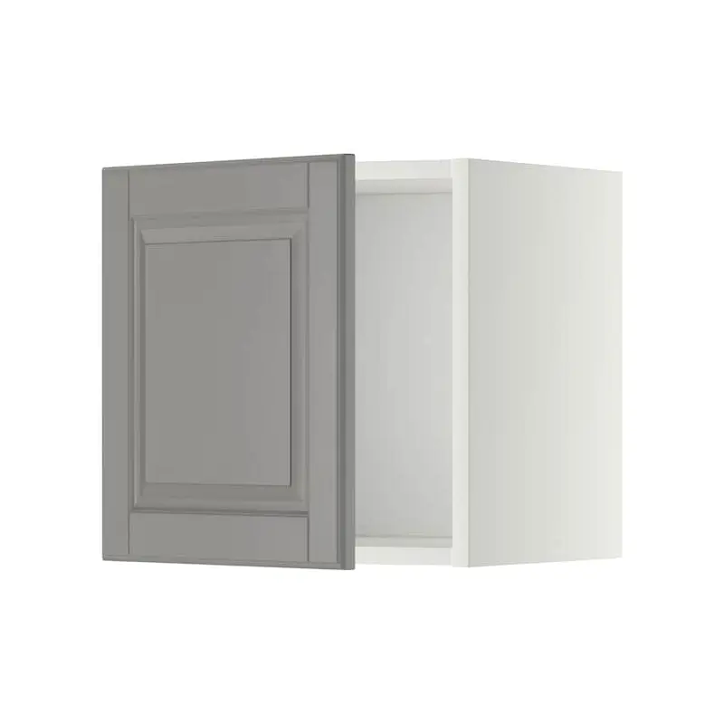 METOD wall cabinet, white/Bodbyn grey, 40.0x40.0x38.9 cm