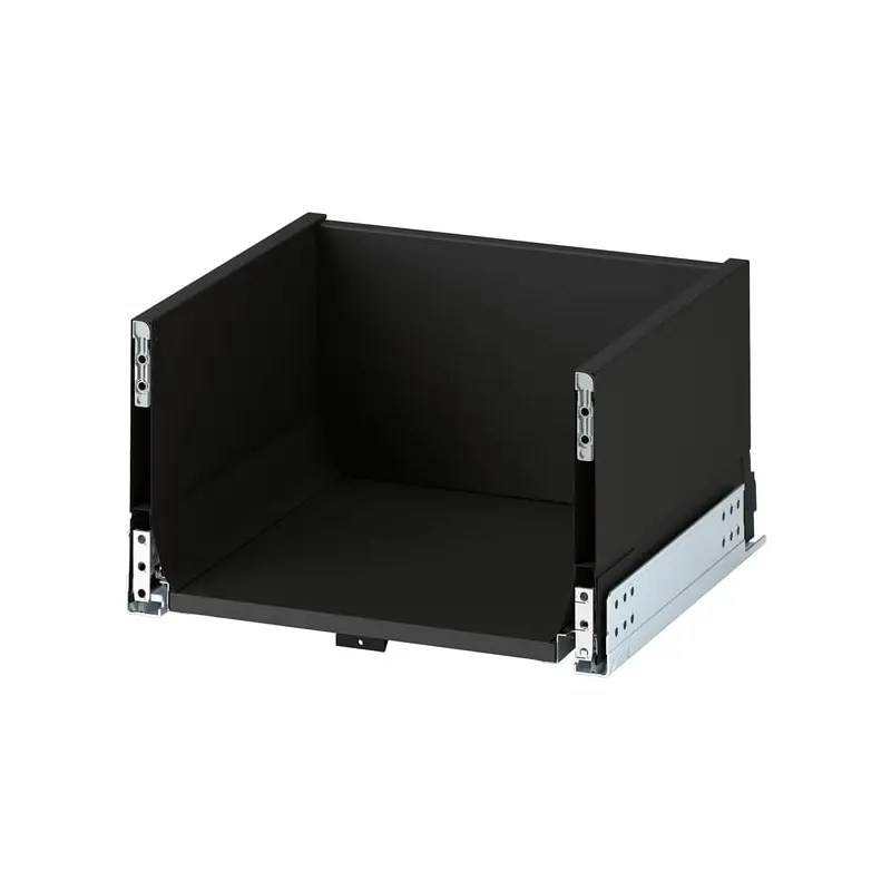 KNIVSHULT drawer, high, dark grey, 40x37 cm