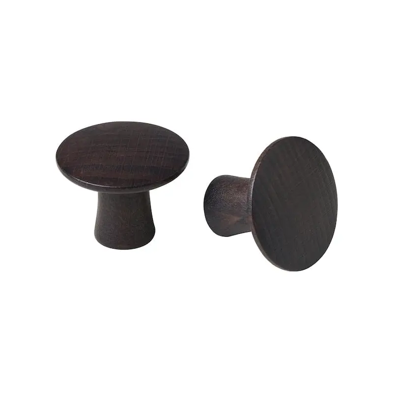 VINNSET knob, brown, 37 mm
