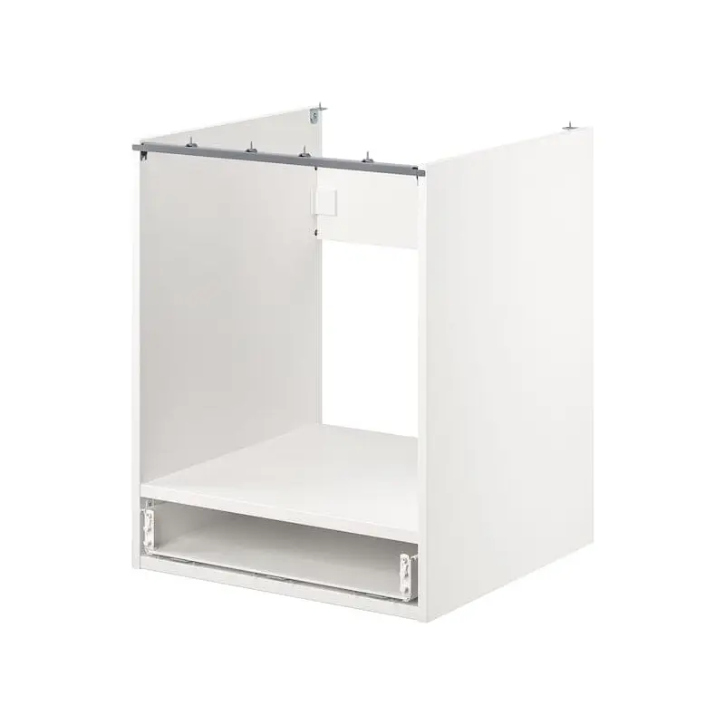 ENHET base cb f oven w drawer, white, 60x60x75 cm