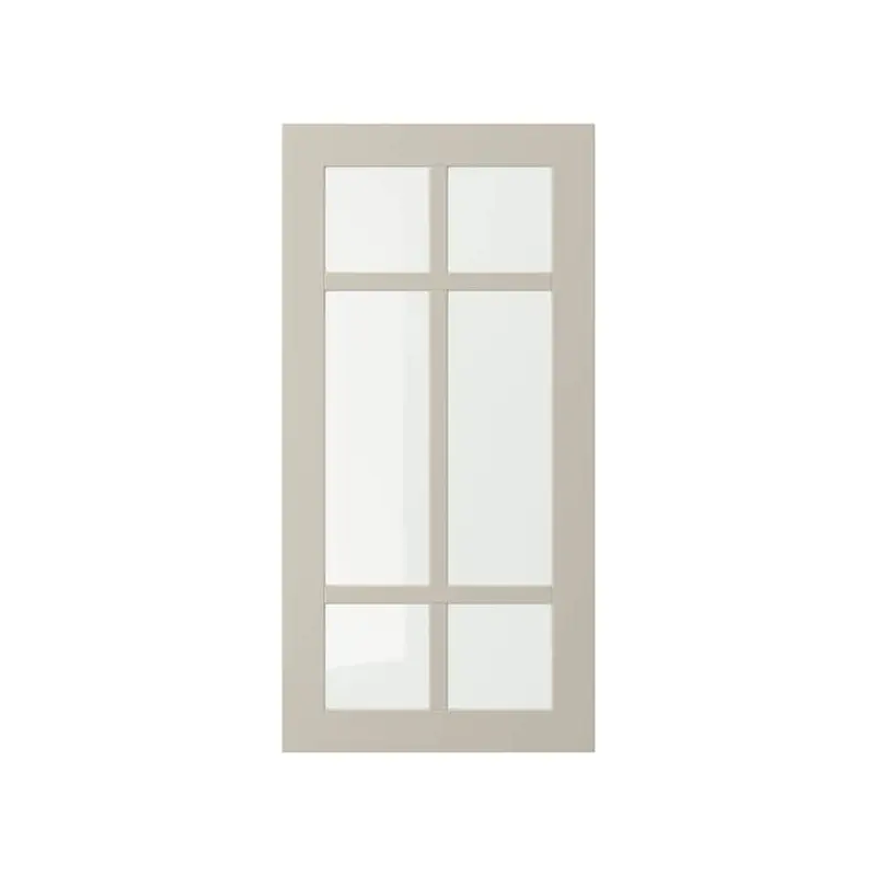 STENSUND glass door, beige, 40x80 cm