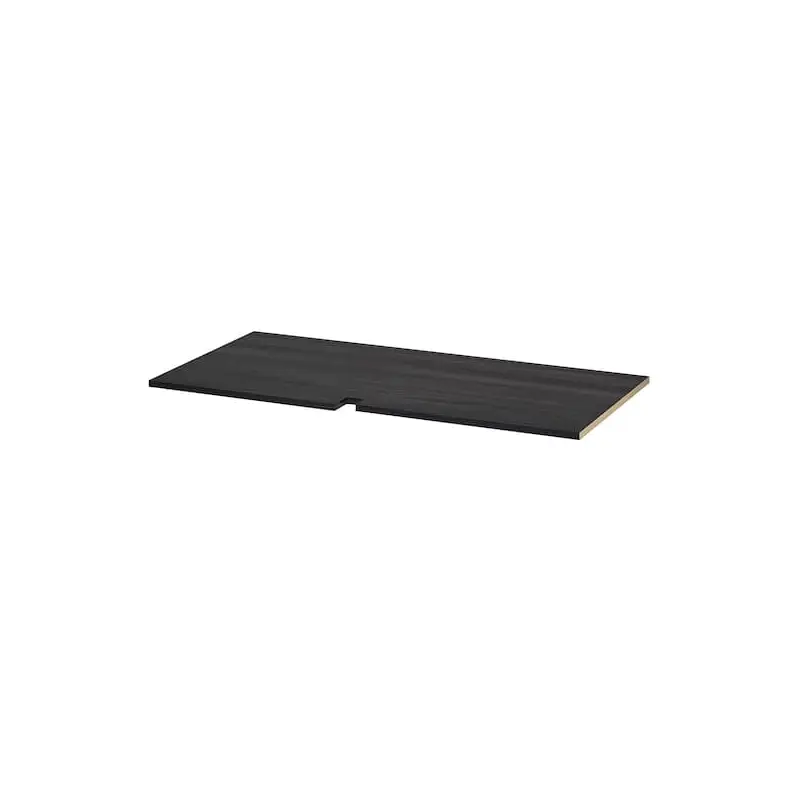 UTRUSTA shelf for corner base cabinet, wood effect black, 128 cm
