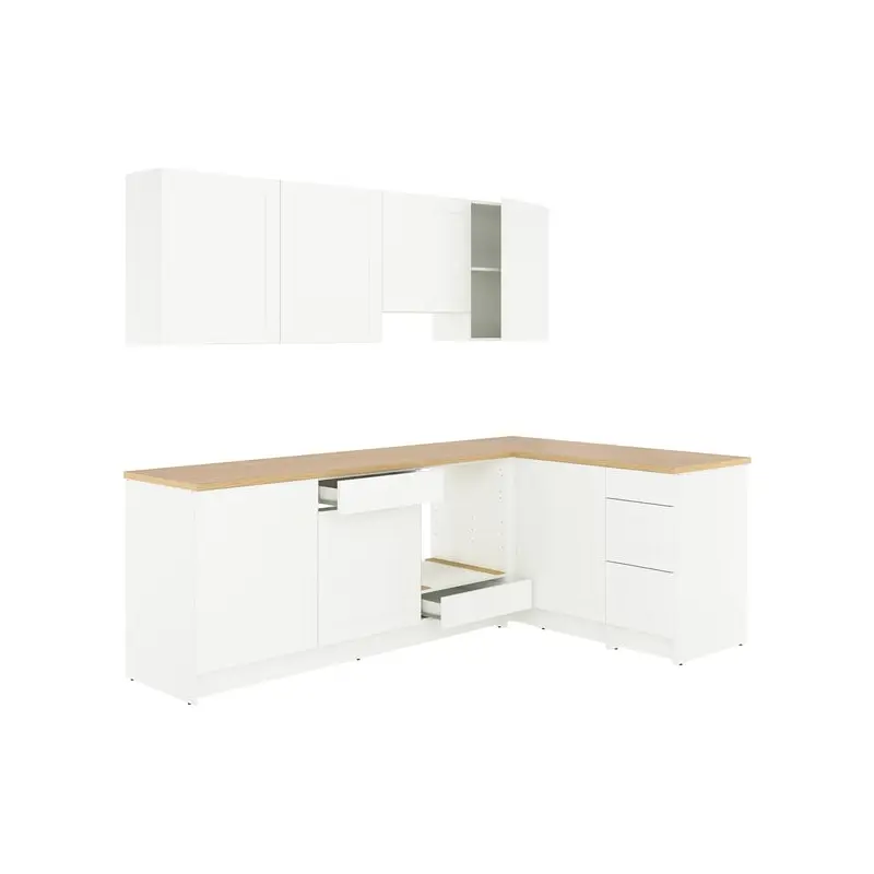 KNOXHULT corner kitchen, white frame