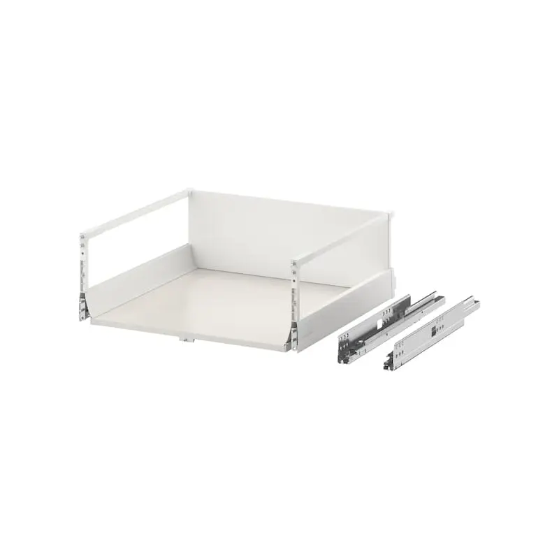 EXCEPTIONELL drawer, high with push to open, white, 60x60 cm