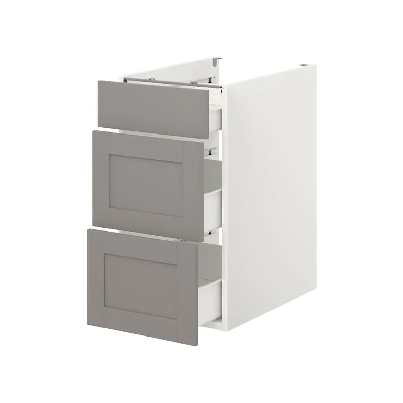 ENHET base cb w 3 drawers, Width: 40 cmDepth: 62 cmHeight: 75 cm