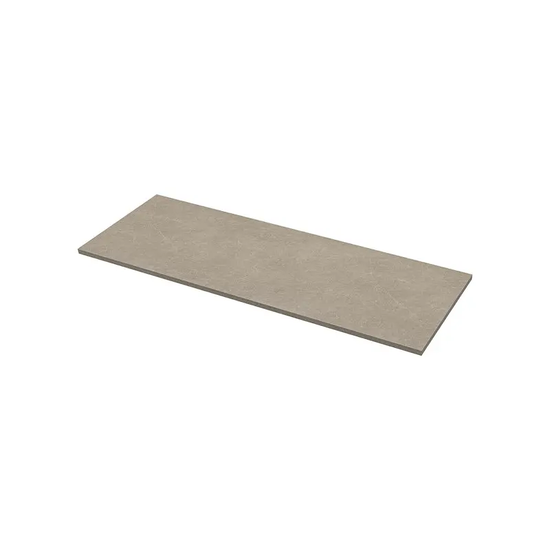EKBACKEN worktop, grey-beige stone effect/laminate, 246x2.8 cm