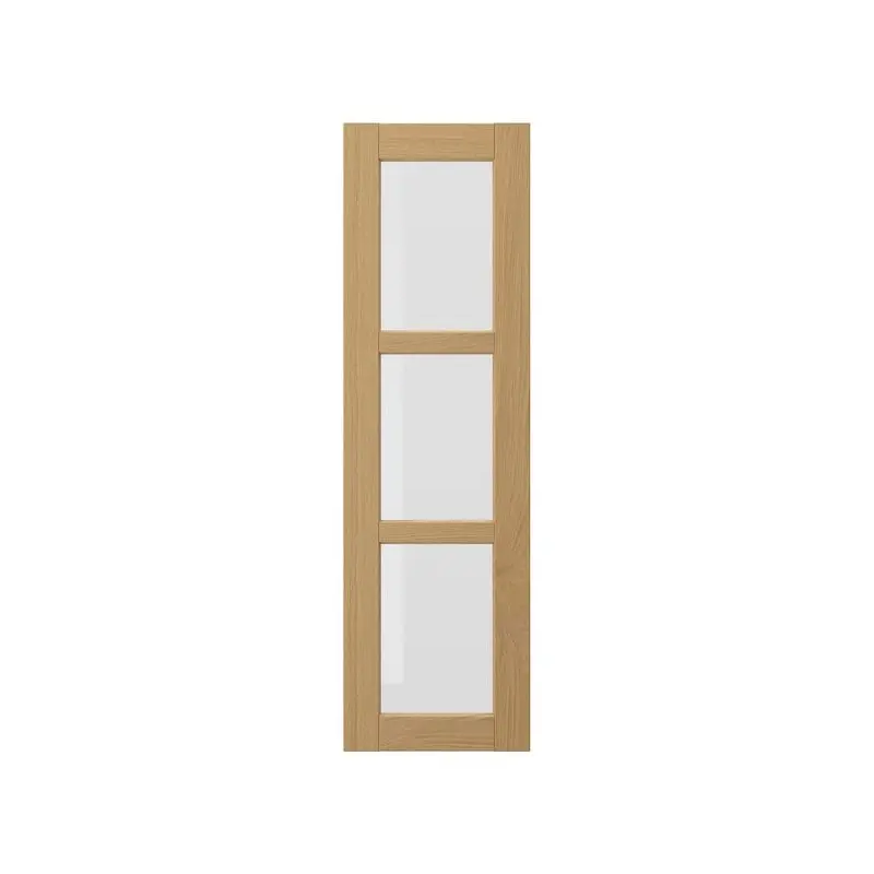 FORSBACKA glass door, oak, 30x99.7 cm