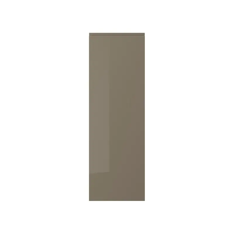 VOXTORP door, high-gloss dark grey-brown, 40x120 cm