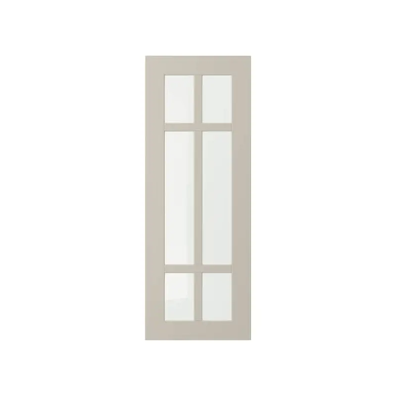 STENSUND glass door, beige, 29.7x79.7 cm