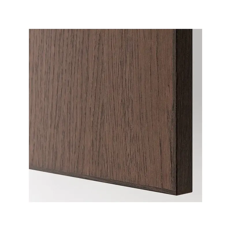 METOD wall cabinet, white/Sinarp brown, 60.0x40.0x38.6 cm