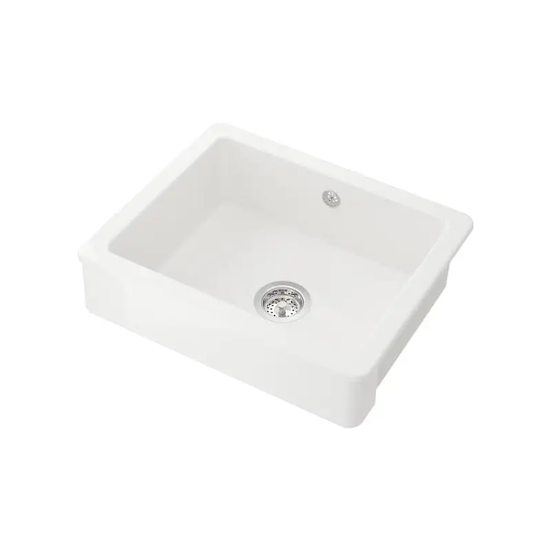 HAVSEN sink bowl w visible front, white, 62x62 cm