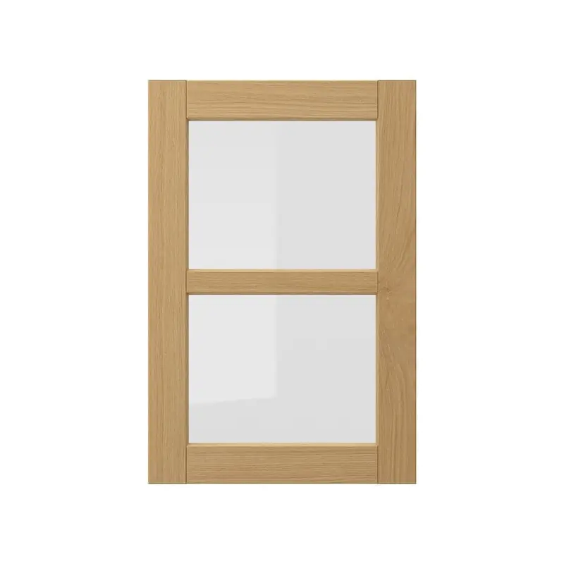 FORSBACKA glass door, oak, 40x59.7 cm