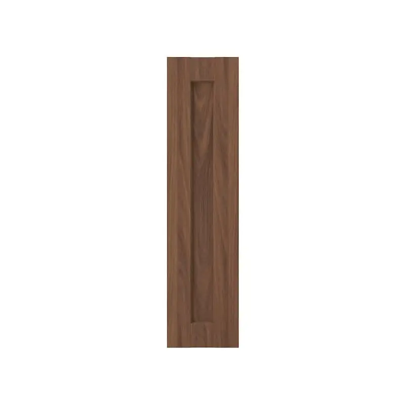 ENKPING door, brown walnut effect, 20x80 cm