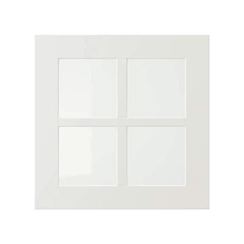 STENSUND glass door, white, 40x40 cm
