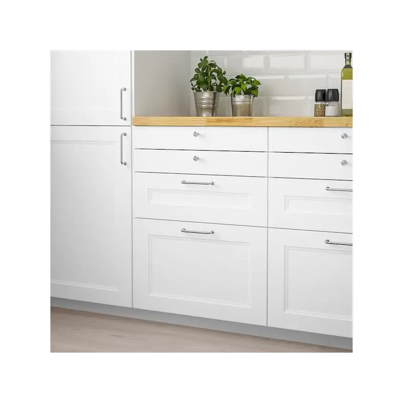 AXSTAD drawer front, matt white, 80x20 cm