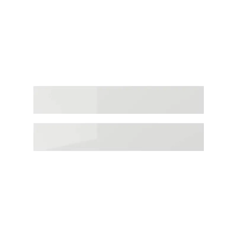 RINGHULT drawer front, high-gloss light grey, 60x10 cm