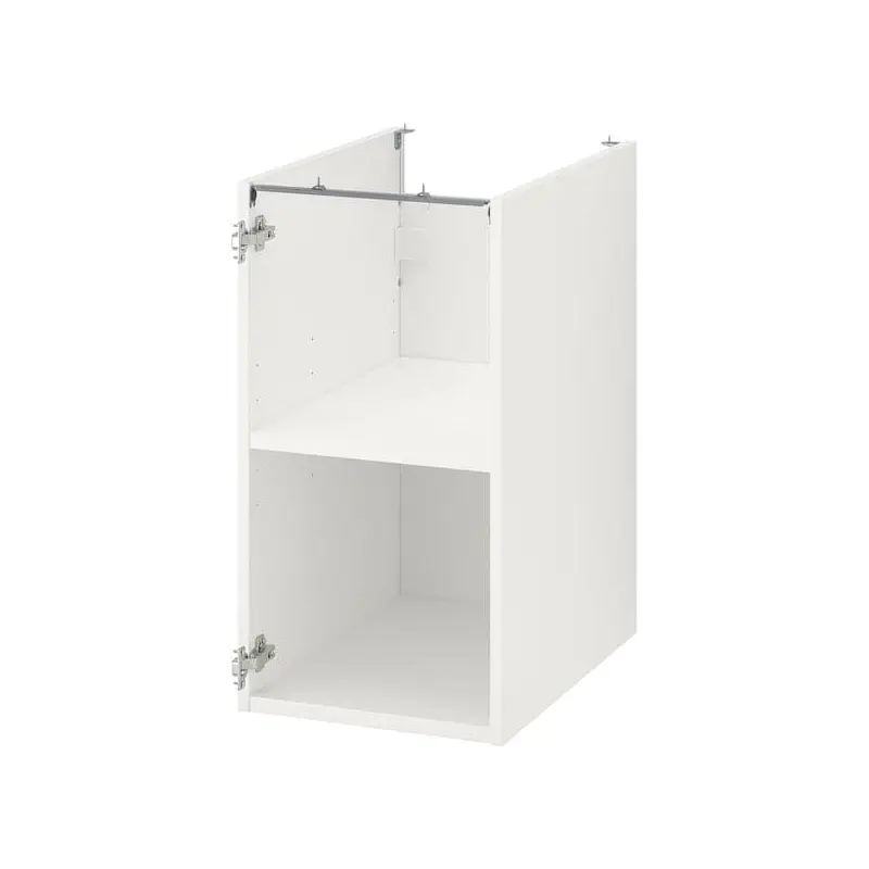 ENHET base cb w shelf, white, 40x60x75 cm