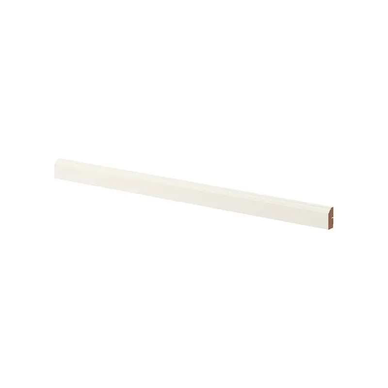 BODBYN contoured deco strip/moulding, off-white, 221x6 cm