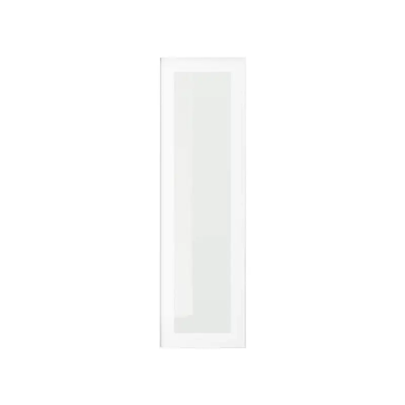 HEJSTA glass door, white/clear glass, 30x100 cm
