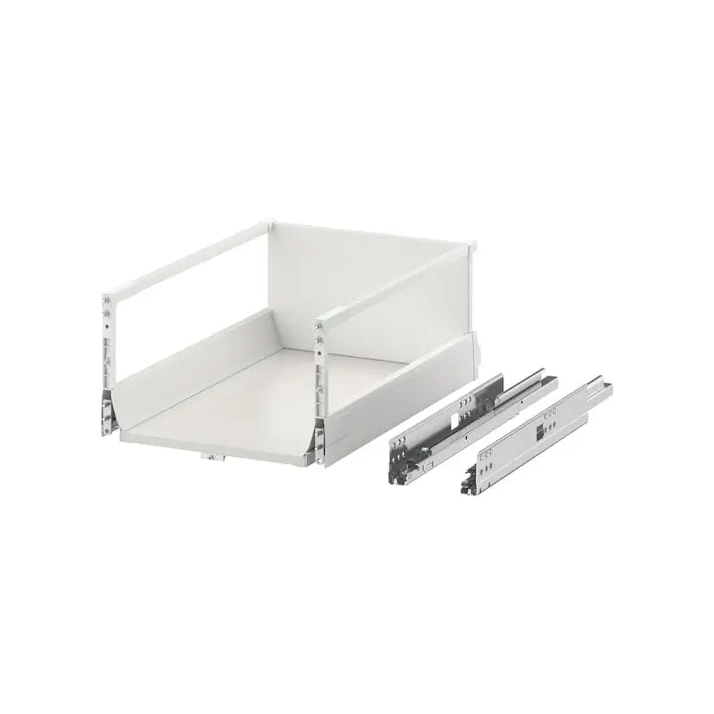 EXCEPTIONELL drawer, high with push to open, white, 40x60 cm