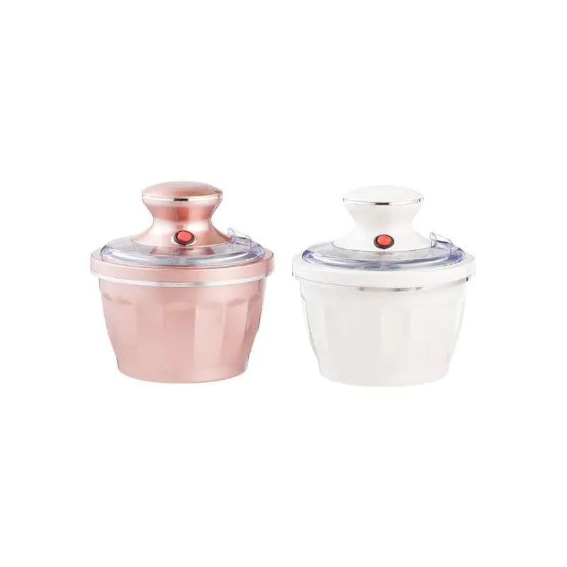 RETRO FUN ICE CREAM MAKER 2 COLORS CREAM, LIGHT PINK H 23 cm -  20.5 cm