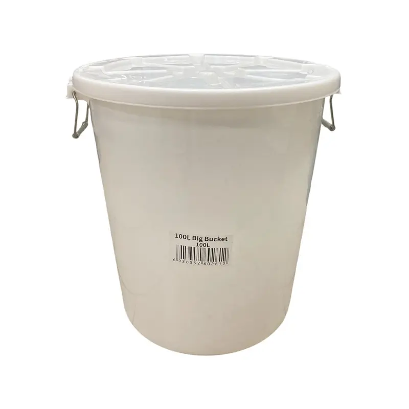 Food Safe Round Bin 100L With Cover