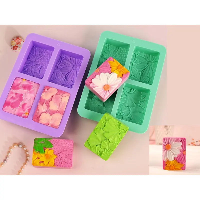 Flower Blossom Silicone Mold for Soap