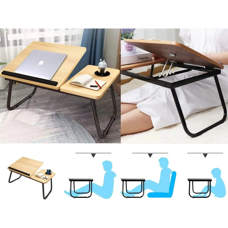Folding Computer Desk with Adjustable Height