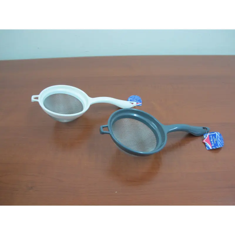 Fine Mesh Stainless Steel with plastic Strainer; 12.5 cm