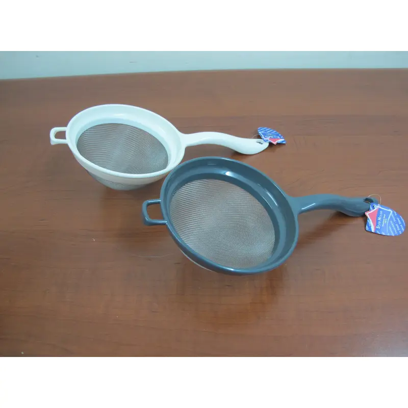 Fine Mesh Stainless Steel with plastic Strainer; 15.5 cm