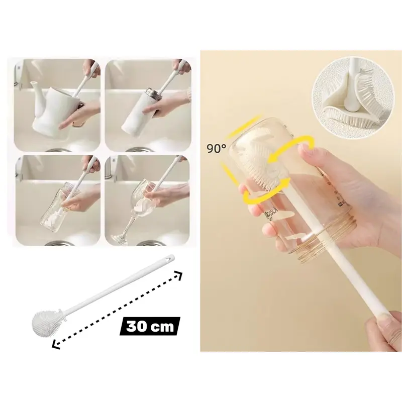 Flexible Silicone Bottle Brush