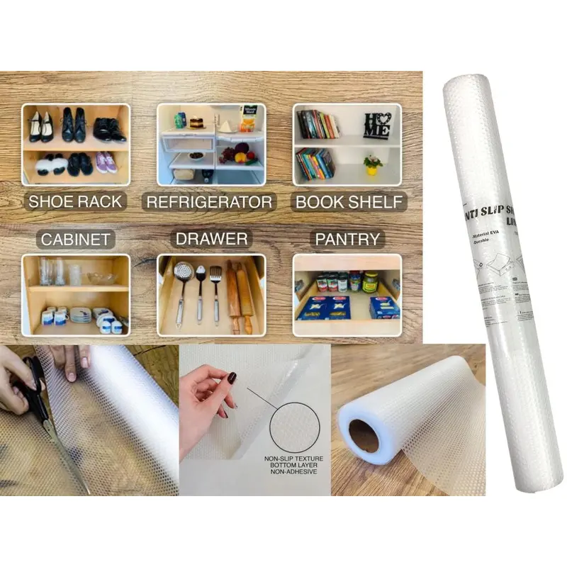 EVA Transparent Shelf Mat 125 x 45 cm