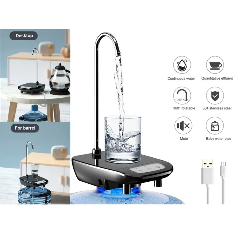 Electronic water pump with stand