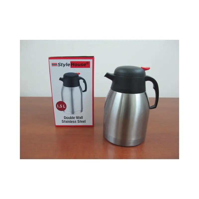Double Wall Stainless Vacuum Insulated Carafe; 1.5lt