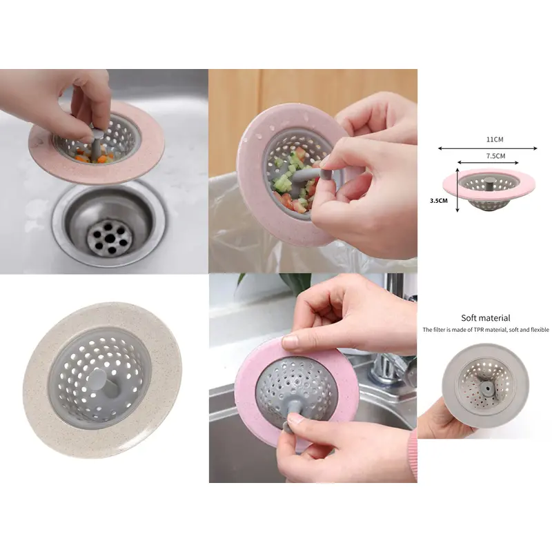 Drain Strainer Silicon with Clever Pull Design
