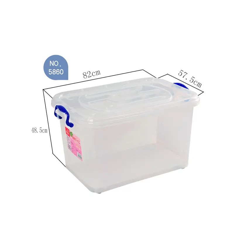 ECOPLUS Clear Storage Box 160 lt with Wheels