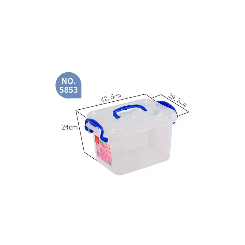 ECOPLUS Clear Storage Box 20 lt with Wheels