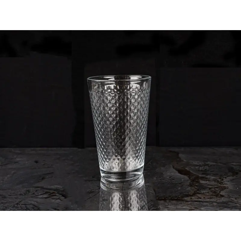 Dotted Glass Water Tumbler 285 ml X3
