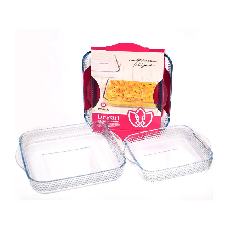 Dotted Squared Oven Tray Set of 2