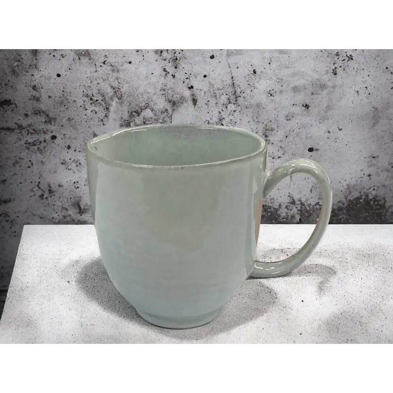 Dosthoff Reactive Glaze Gray Footed Mug 380 ml