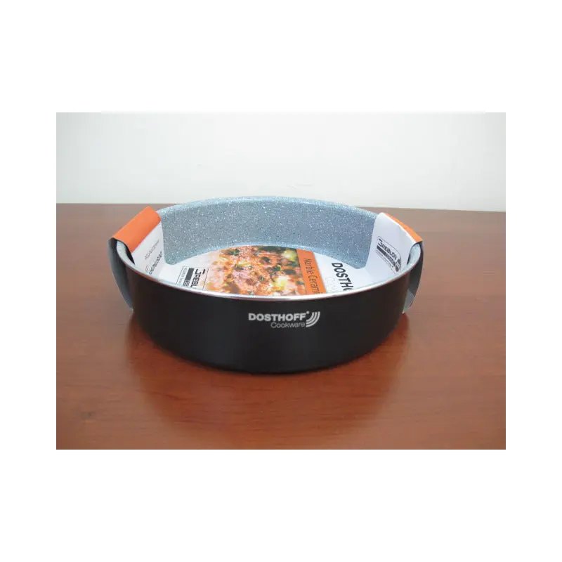 DOSTHOFF ROUND OVEN TRAY BLACK 32 CM