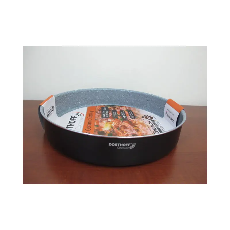 DOSTHOFF ROUND OVEN TRAY BLACK 40 CM