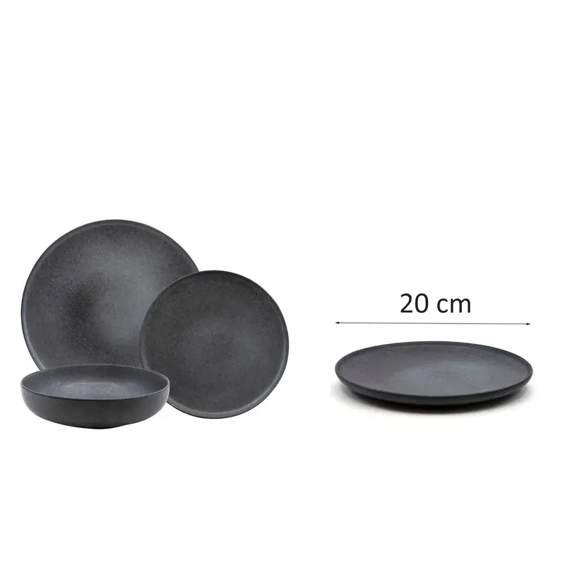 Dosthoff Matt Black Side Plate 20 cm