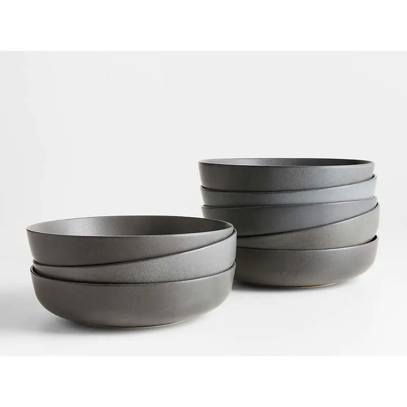 Dosthoff Matt Dark Gray Deep Plate 20.5 cm