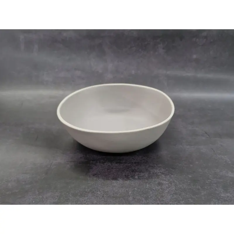 Dosthoff Matt Gray with White Rim Bowl 17 cm