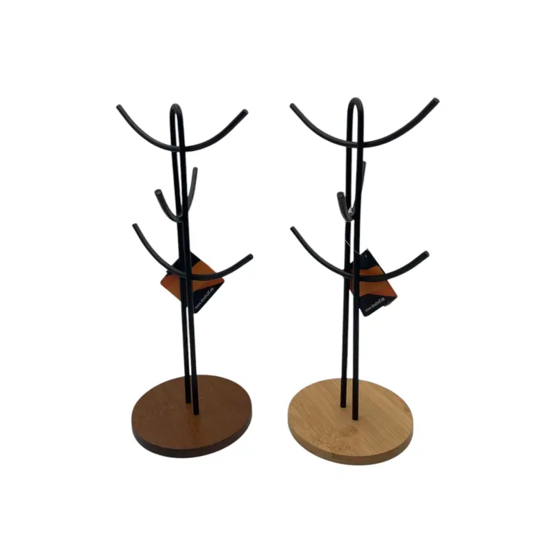 Dosthoff Iron Thick Mug Tree with Bamboo Base MB1