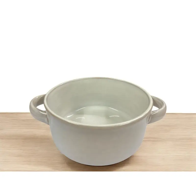 Dosthoff Light Gray Reactive Glaze Soup Bowl 12.5 cm