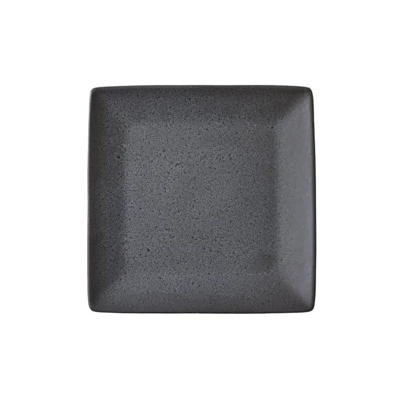 Dosthoff Dark Gray Square-Shaped Dinner Plate 27 cm