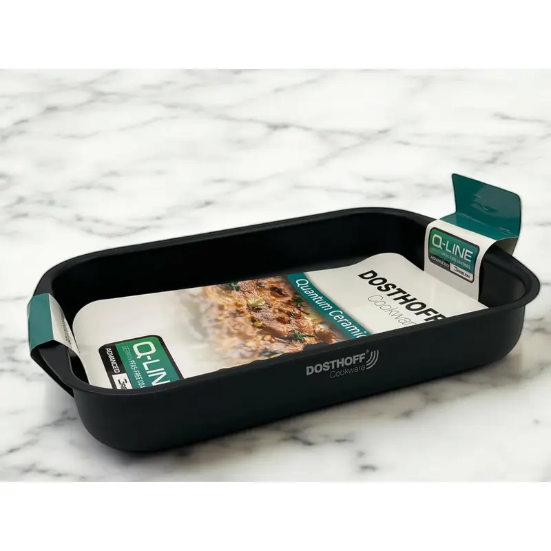 Dosthoff Black Quantum Rectangular Oven Tray 35 cm